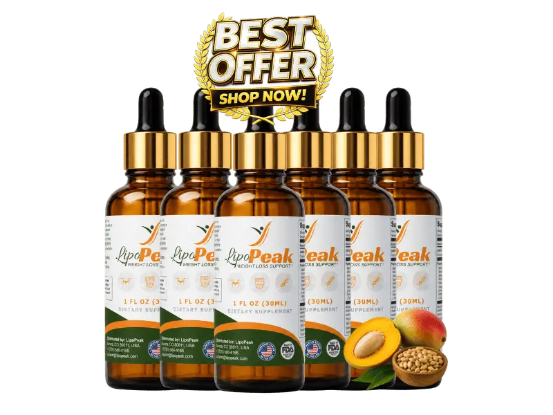 LipoPeak 6 Bottle Best Value Pack